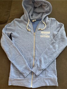 TOMS Light Blue Casual Hoodie